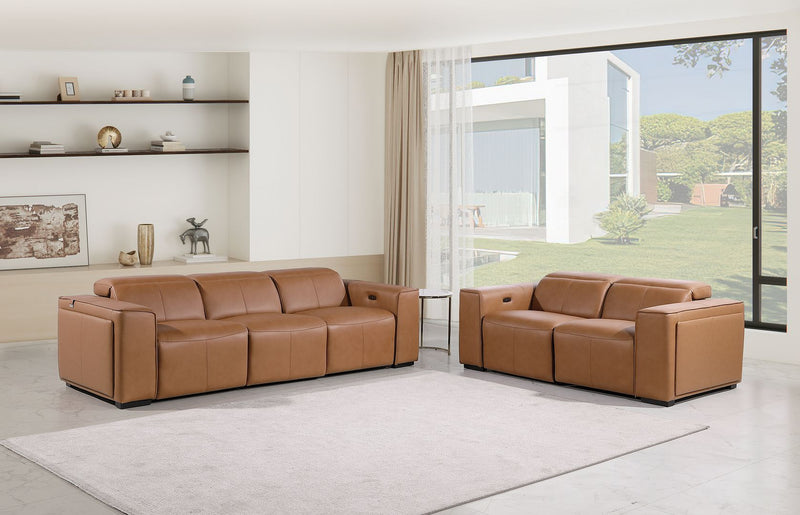 1224 - 5-Piece Modular Power Reclining Sofa And Loveseat Set In With 4 Power Recliners & Power Headrests - R&R Furniture Gallery (Fountain Valley, CA)