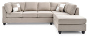Glory Furniture Malone Comfort Sectional in a modern stationary sectional sofa with plush cushions and neutral fabric upholstery.