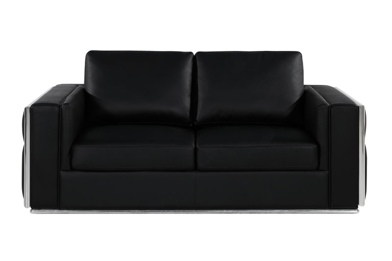 1130 - Top Grain Italian Leather Loveseat - R&R Furniture Gallery (Fountain Valley, CA)