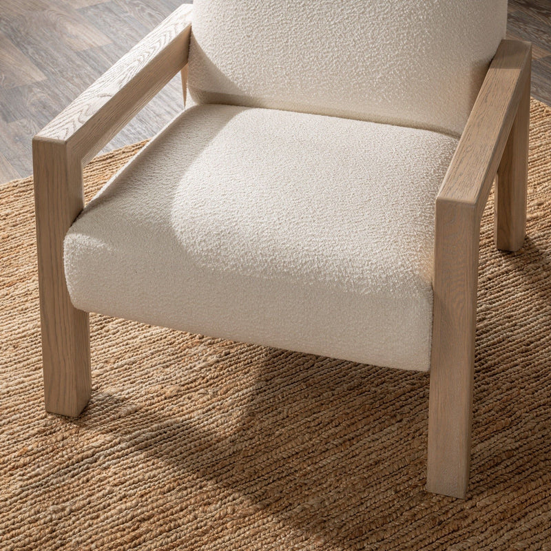 Aliza - Upholstered Accent Chair - Ivory - R&R Furniture Gallery (Fountain Valley, CA)