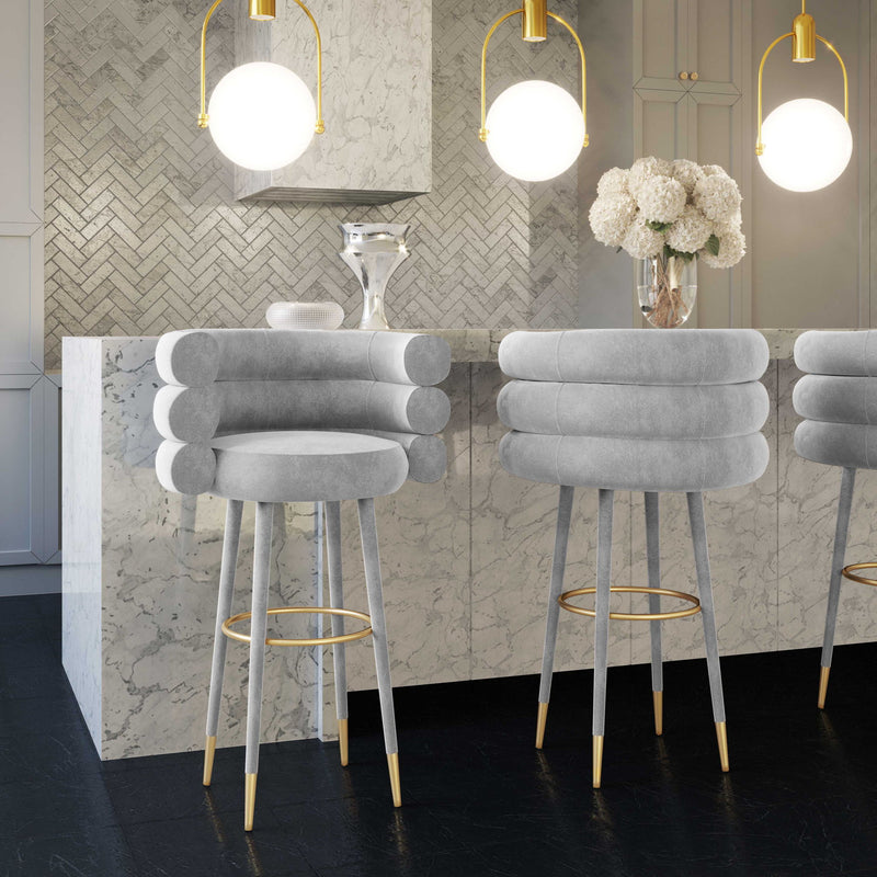 Betty - Velvet Barstool - R&R Furniture Gallery (Fountain Valley, CA)