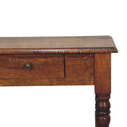 Turned Leg Writing Desk - Chestnut - R&R Furniture Gallery (Fountain Valley, CA)