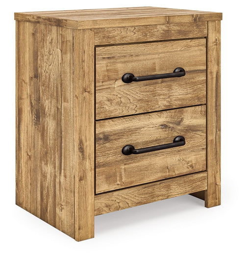 Maystonna - Two Drawer Night Stand - Brown - R&R Furniture Gallery (Fountain Valley, CA)