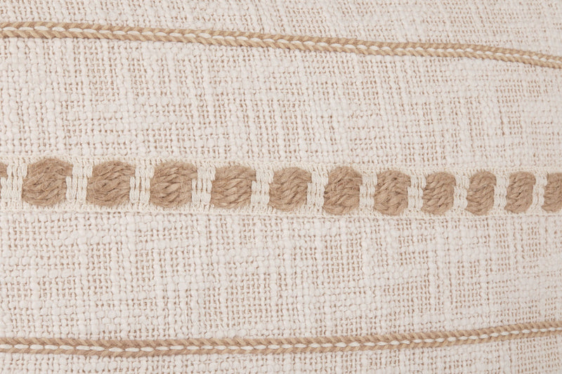 Melange - Lago Pillow - Ivory / Natural - R&R Furniture Gallery (Fountain Valley, CA)