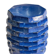 Trax - Indoor / Outdoor Ceramic Side Table - Azul Blue - R&R Furniture Gallery (Fountain Valley, CA)