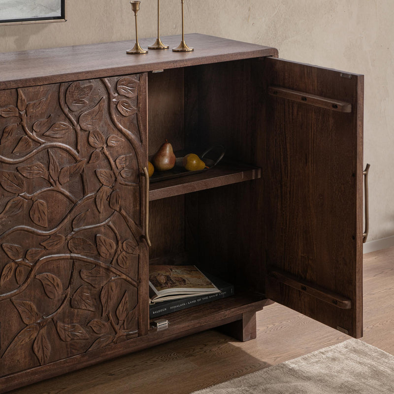 Albero - 6 Door Cabinet - Kona Brown