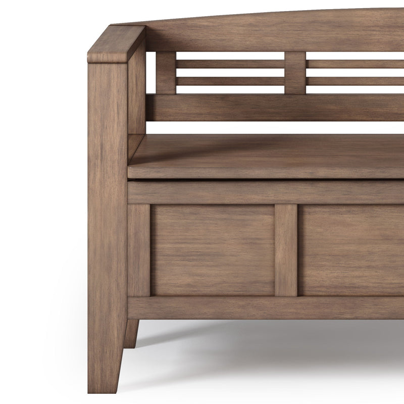 Adams - Entryway Storage Bench - Rustic Natural Aged Brown - R&R Furniture Gallery (Fountain Valley, CA)