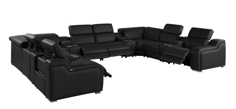 1116 - 12-Piece U-Shaped Sectional Sofa In With 4 Power Recliners & Power Headrests