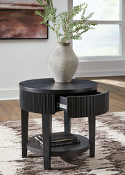 Marstream - Round End Table - Black - R&R Furniture Gallery (Fountain Valley, CA)