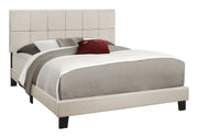 Queen Size Bed, Upholstered, Transitional - Beige - R&R Furniture Gallery (Fountain Valley, CA)