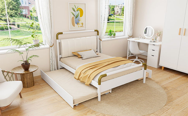 Storage Platform Bed, With 2 Big Drawers, Trundle - R&R Furniture Gallery (Fountain Valley, CA)