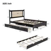 Platform Bed With 2 Big Drawers & Trundle - R&R Furniture Gallery (Fountain Valley, CA)