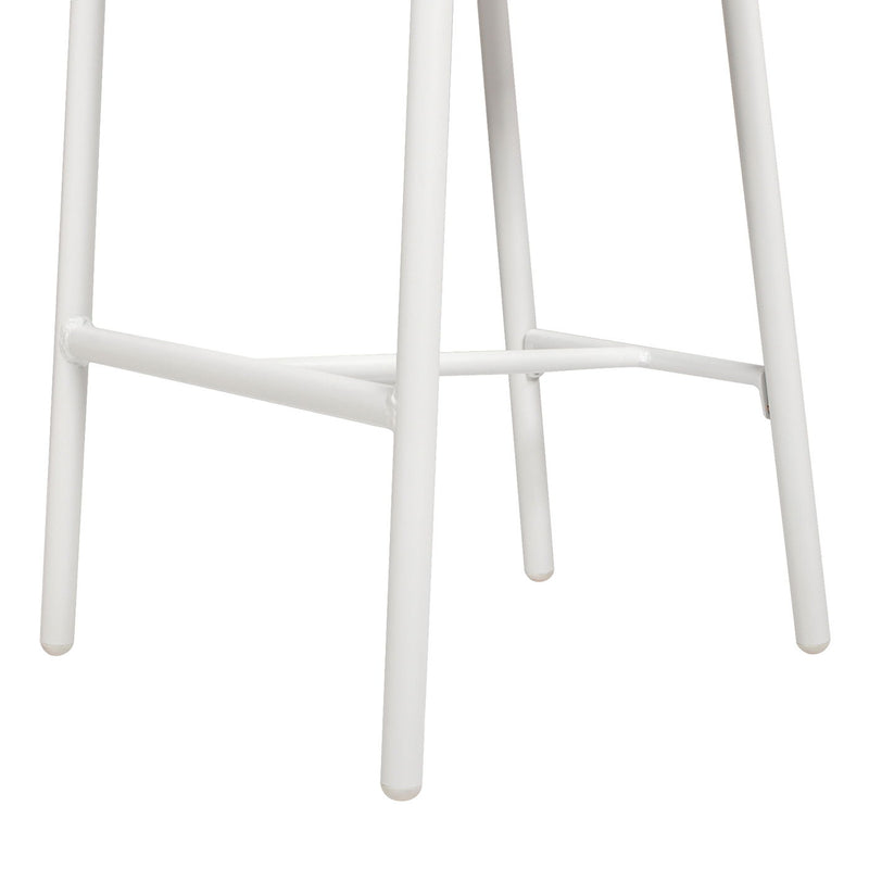 Rowan - Rope Barrel Low Back Patio Counter Stool (Set of 2) - Optic White - R&R Furniture Gallery (Fountain Valley, CA)