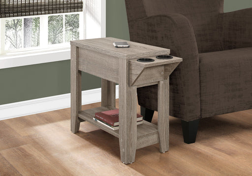 Accent Side Table, Storage, Lamp, Transitional Space-Saving Design - R&R Furniture Gallery (Fountain Valley, CA)