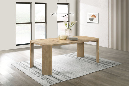 Magnus - Extendable Rectangular Dining Table - Oak Finish - R&R Furniture Gallery (Fountain Valley, CA)