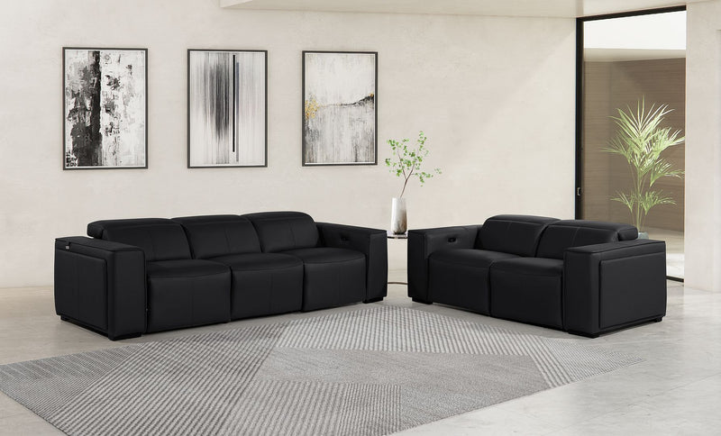 1224 - 5-Piece Modular Power Reclining Sofa And Loveseat Set In With 4 Power Recliners & Power Headrests - R&R Furniture Gallery (Fountain Valley, CA)