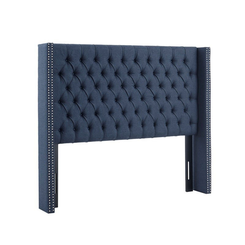 Transitional Upholstery Headboard With Tufted Buttons And Nailhead Trim - R&R Furniture Gallery (Fountain Valley, CA)