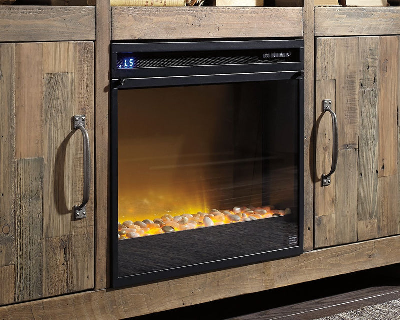 Entertainment Accessories - Fireplace Insert Glass/Stone - Black - R&R Furniture Gallery (Fountain Valley, CA)