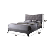 Venacha - Queen Bed - Gray Fabric - R&R Furniture Gallery (Fountain Valley, CA)
