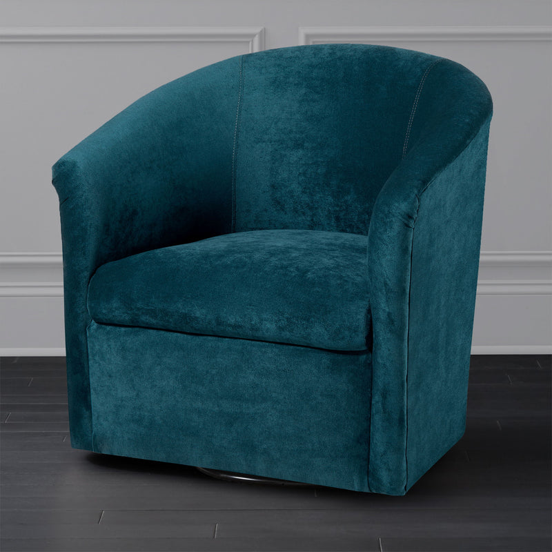 Eden - Swivel Chair With Upholstery And Hardwood Frame - R&R Furniture Gallery (Fountain Valley, CA)