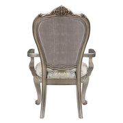 Ariadne - Arm Chair (Set of 2) - Velvet & Antique Platinum - R&R Furniture Gallery (Fountain Valley, CA)