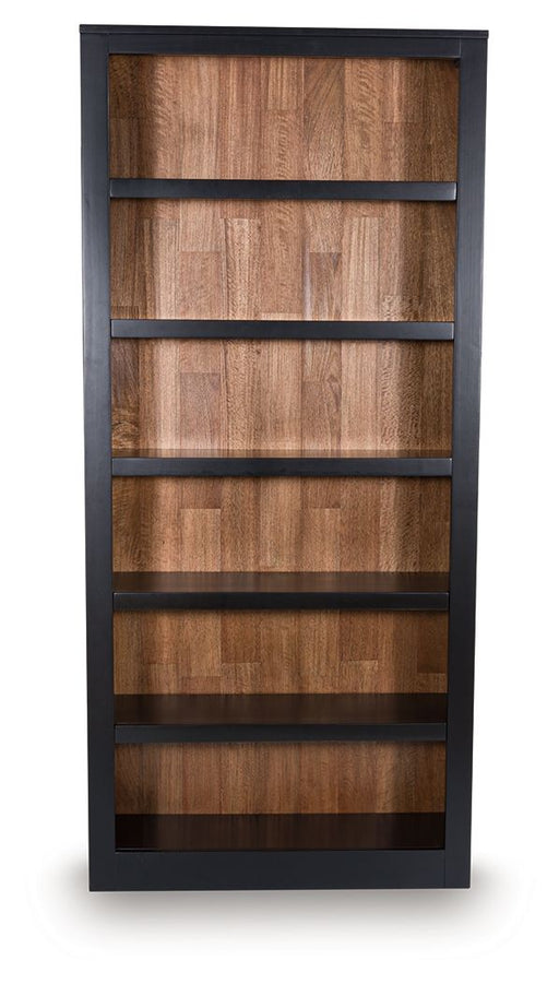 Wildenauer - Bookcase - Brown / Black - R&R Furniture Gallery (Fountain Valley, CA)