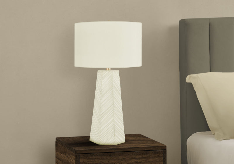 Lighting, Table Lamp, Ceramic, Contemporary - White - R&R Furniture Gallery (Fountain Valley, CA)