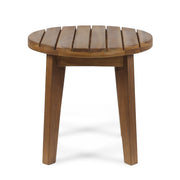 Outdoor Acacia Wood Side Table With Weather Resistance - R&R Furniture Gallery (Fountain Valley, CA)
