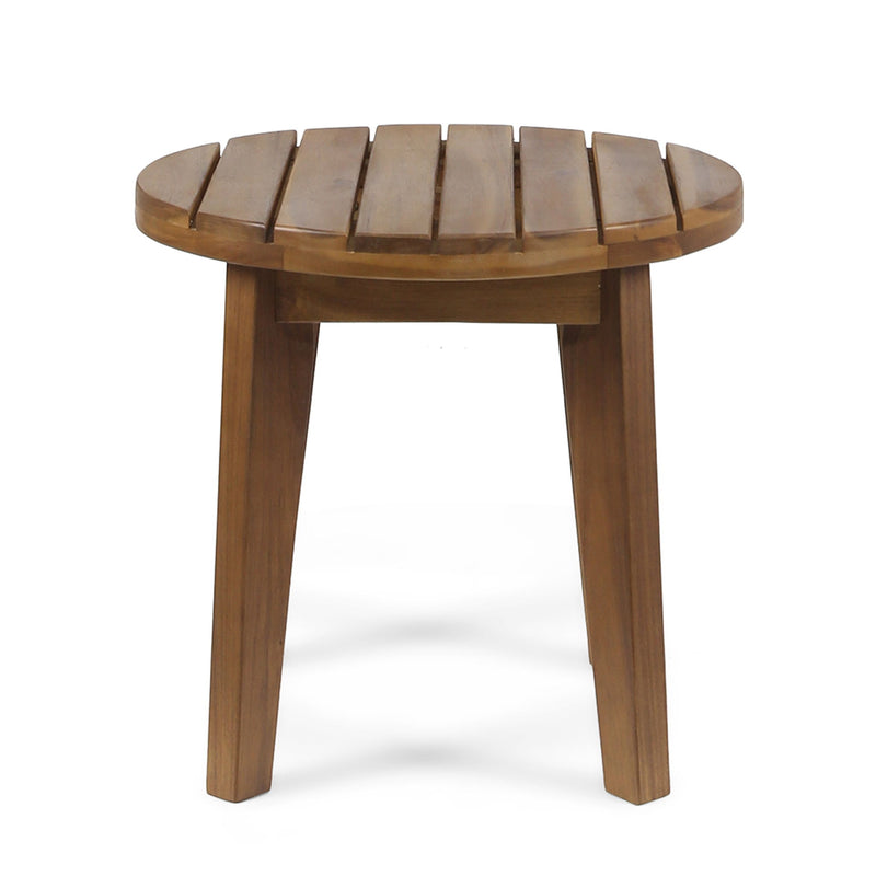 Outdoor Acacia Wood Side Table With Weather Resistance - R&R Furniture Gallery (Fountain Valley, CA)