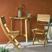 Outdoor 3 Piece Half Round Folding Bistro Set - R&R Furniture Gallery (Fountain Valley, CA)