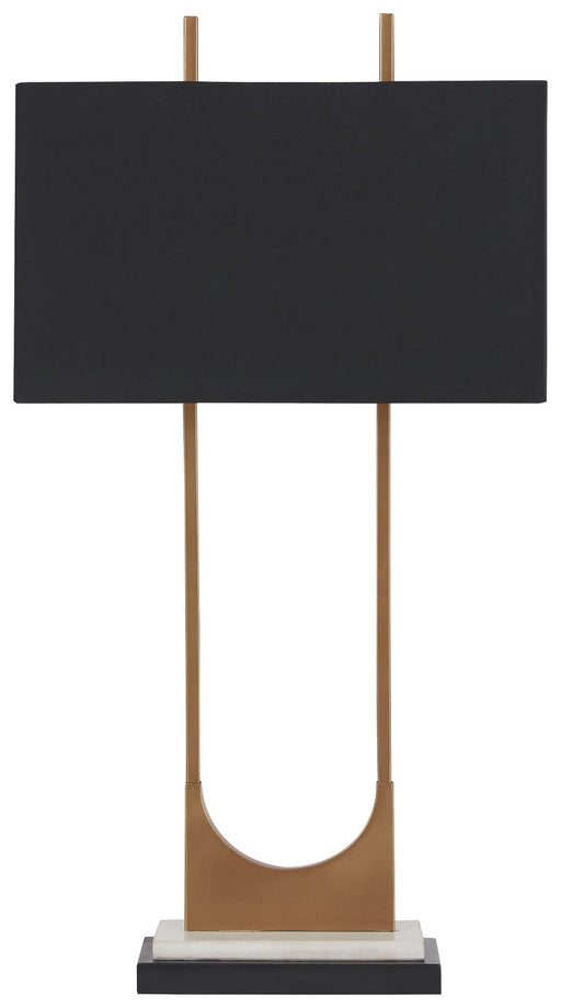 Malana - Metal Table Lamp  - Brass Finish - R&R Furniture Gallery (Fountain Valley, CA)