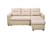 Convertible L Shaped Sectional Sleeper Sofa Bed, Saving Pull Out Couch - R&R Furniture Gallery (Fountain Valley, CA)