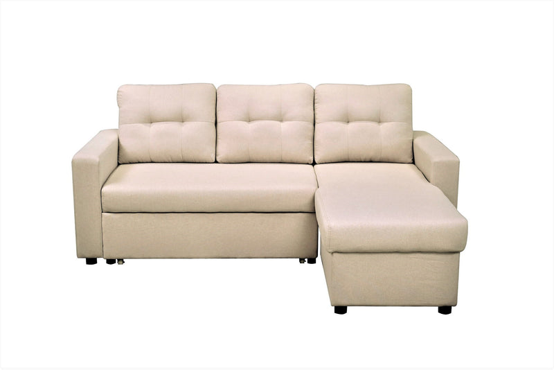 Convertible L Shaped Sectional Sleeper Sofa Bed, Saving Pull Out Couch - R&R Furniture Gallery (Fountain Valley, CA)