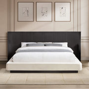 Clayten - Queen Bed - Beige / Espresso - R&R Furniture Gallery (Fountain Valley, CA)