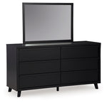 Danziar - Dresser And Mirror - Black - R&R Furniture Gallery (Fountain Valley, CA)