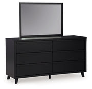 Danziar - Dresser And Mirror - Black - R&R Furniture Gallery (Fountain Valley, CA)
