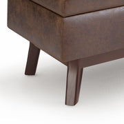 Owen - Upholstered Rectangular Storage Ottoman - R&R Furniture Gallery (Fountain Valley, CA)