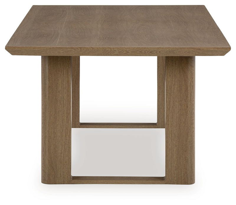 Serene Bay - Rectangular Dining Table With Umbrella Option - Dark Brown - R&R Furniture Gallery (Fountain Valley, CA)