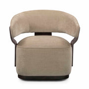 Madison - Linen Chenille Swivel Accent Chair - R&R Furniture Gallery (Fountain Valley, CA)