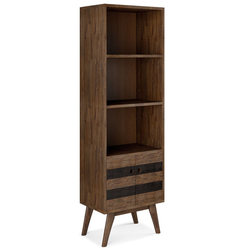 Clarkson - Bookcase With Storage - Rustic Natural Aged Brown - R&R Furniture Gallery (Fountain Valley, CA)