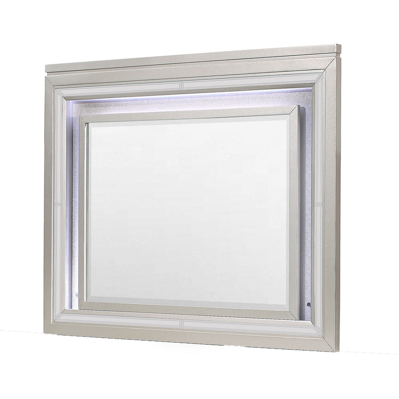 Cross - Glam Mirror With LED - Champagne - R&R Furniture Gallery (Fountain Valley, CA)