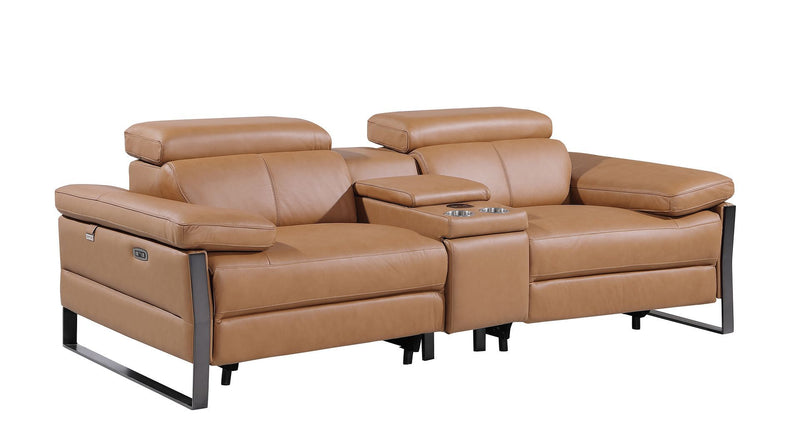 1246 - Modular Power Triple Reclining Sofa, Console Loveseat, And Chair Set With Power Headrests