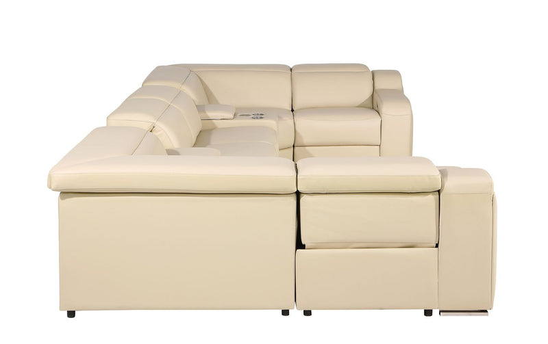 1116 - 8-Piece U-Shaped Sectional Sofa In With 4 Power Recliners & Power Headrest