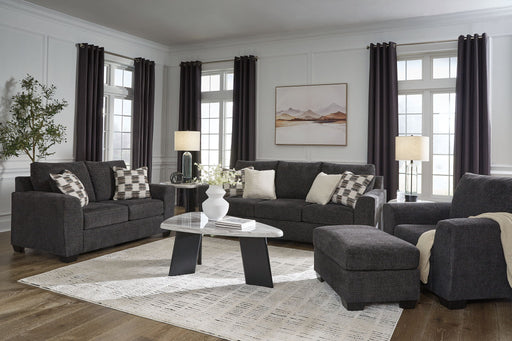 Benchcraft stationary living room chair and ottoman set with plush fabric and modern design, ideal for cozy home seating.