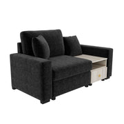 Noble House modular sofa with storage armrest and center console, featuring plush cushions and a modern stationary design.