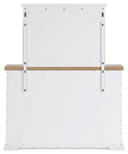 Ashbryn - Dresser And Mirror - White / Natural - R&R Furniture Gallery (Fountain Valley, CA)