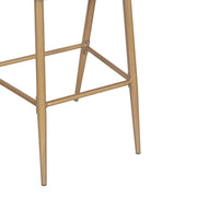Outdoor Bar Height Metal Frame Counter Stools With Scallop Shaped Backrest & Water Resistant Cushions - R&R Furniture Gallery (Fountain Valley, CA)