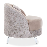 Dion - Accent Chair Chair - Stone / Silver - R&R Furniture Gallery (Fountain Valley, CA)