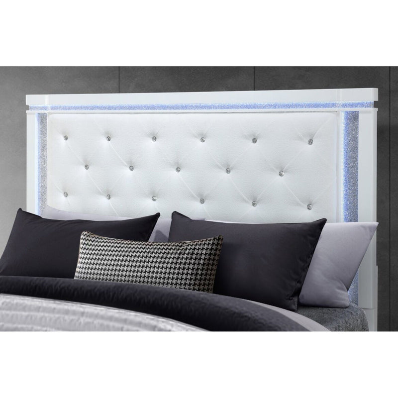 Adalid - Contemporary Bed With LED Lights - R&R Furniture Gallery (Fountain Valley, CA)