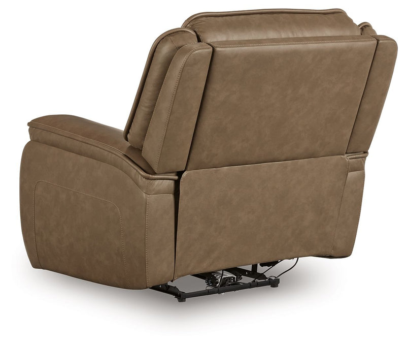 Glencroft - Power Recliner / Adjustable Headrest - Sahara - R&R Furniture Gallery (Fountain Valley, CA)